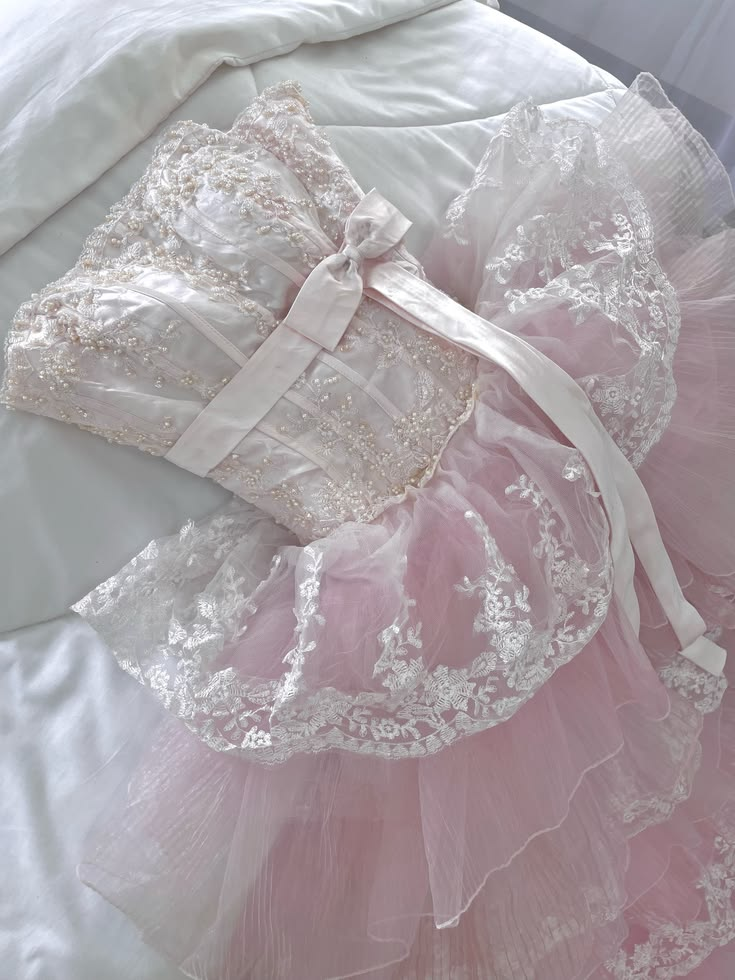 Pretty Strapless Tulle Lace Layered Long Prom Dress,Pink Long Party Dress D4005