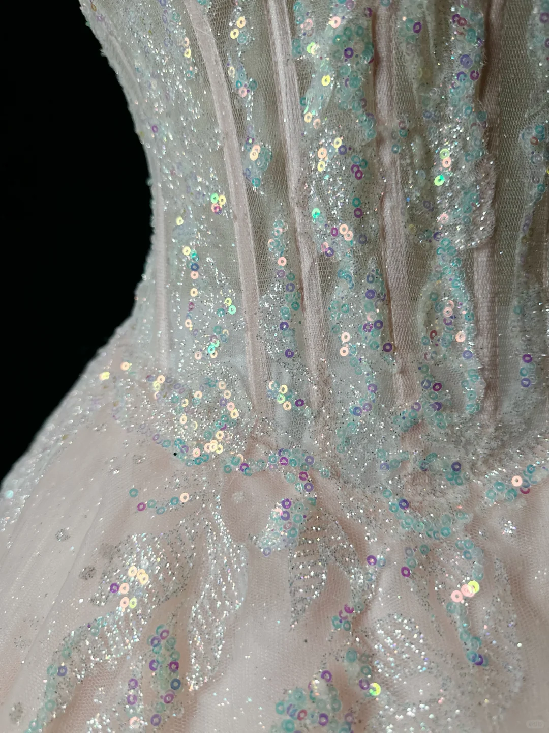 Glitter Pink Spaghetti Straps Tulle Sequin A Line Short Homecoming Dress Mini Party Dress D3252