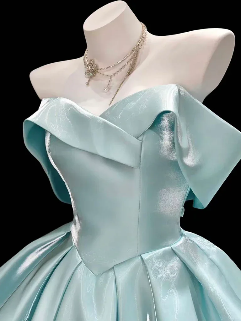 Gorgeous Pink Off The Shoulder Satin A Line Mini 6th Grade Homecoming Dress,Formal Short 17th Birthday Outfits D2807