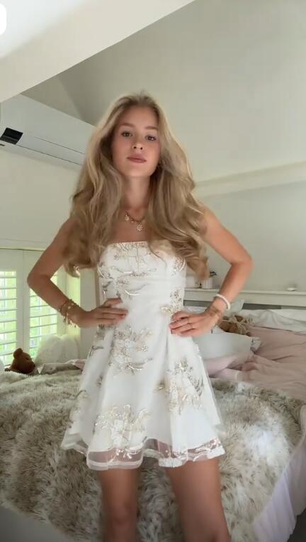 Pretty White Spaghetti Straps Tulle Sequin A Line Short 18th Birthday Outfits ,Formal Graduation Homecoming Dress D3466