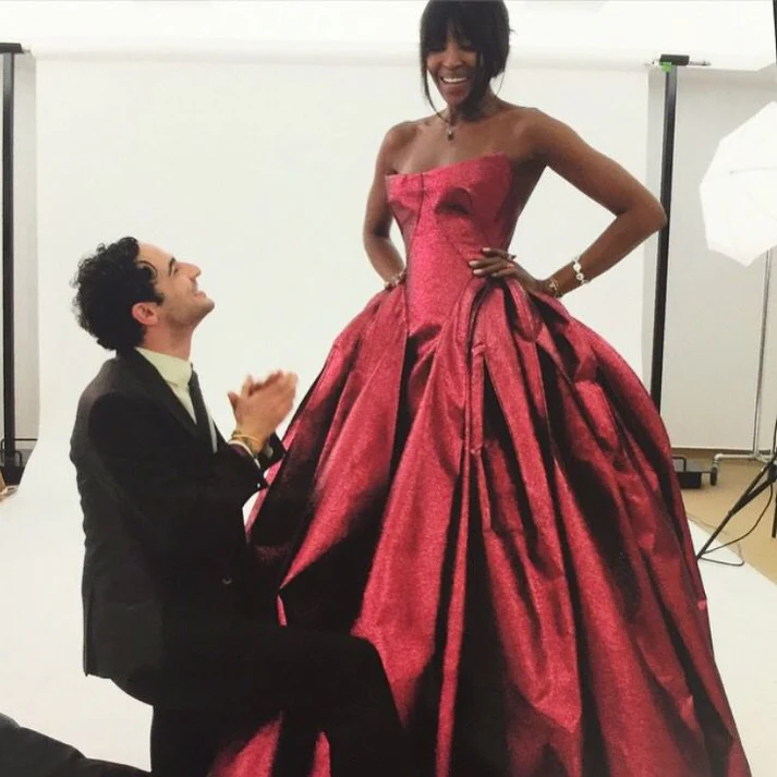 Elegant Burgundy Strapless Satin Long Wedding Guest Dress Formal Party Gown D1767