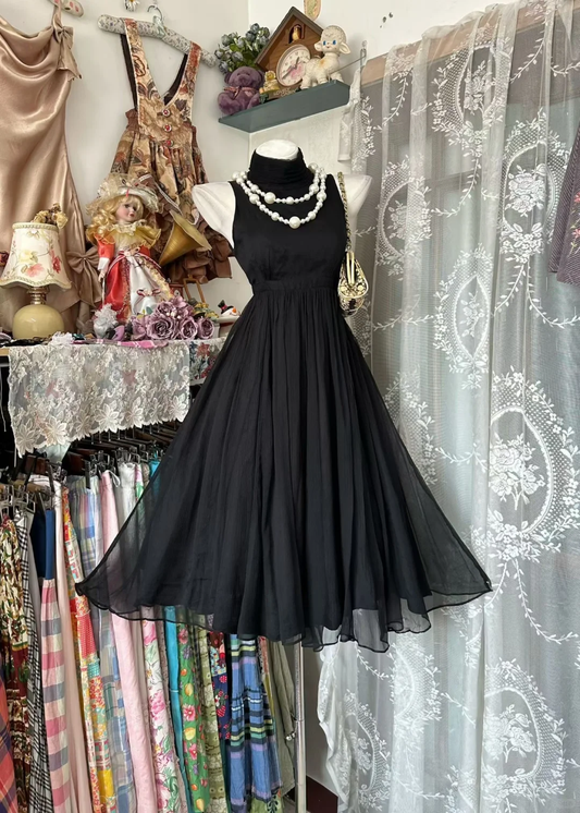 Sexy Black Sleeveless Chiffon Short Birthday Dress Homecoming Dress D3200