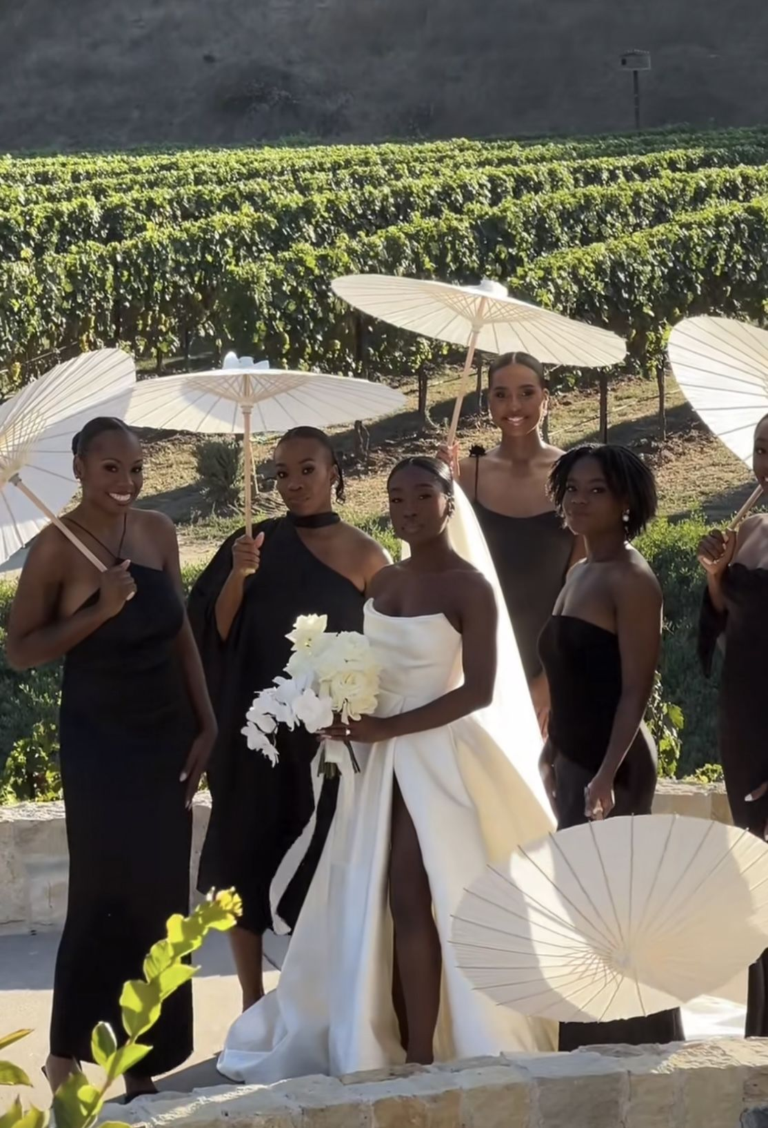 Classy Strapless White Satin Slit Long Wedding Dress D1608