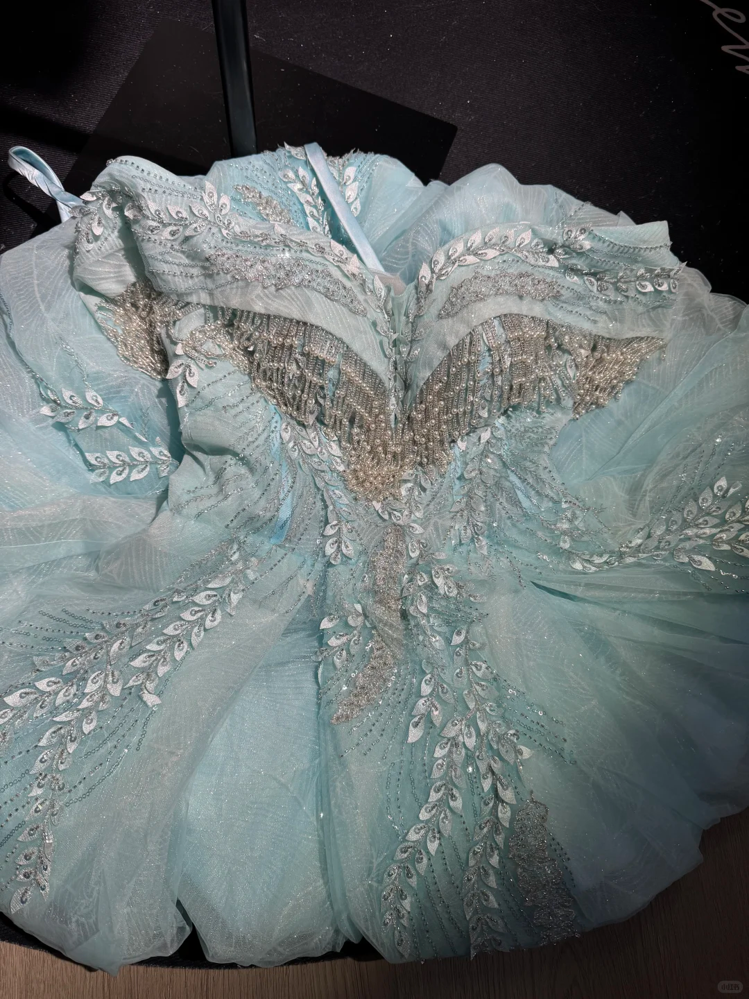 Glamorous Off The Shoulder Tulle Sequin Beaded A Line Homecoming Dress,Blue Mini 16th Birthday Outfits D3020