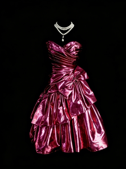 Retro Ball Gown Pink Sweetheart Short 18th Birthday Dress Homecoming Dresses D4259