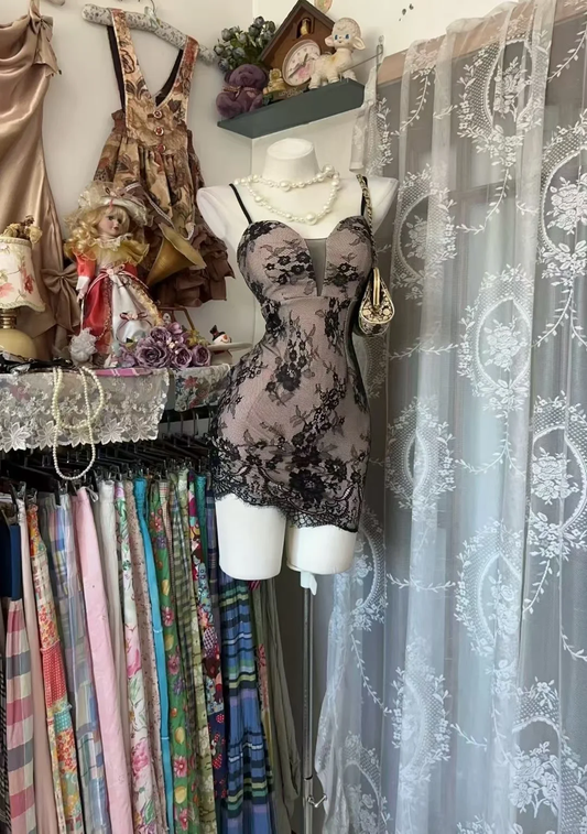 Sexy Spaghetti Straps Lace Bodycon Cocktail Dress,Short Homecoming Dress D3202