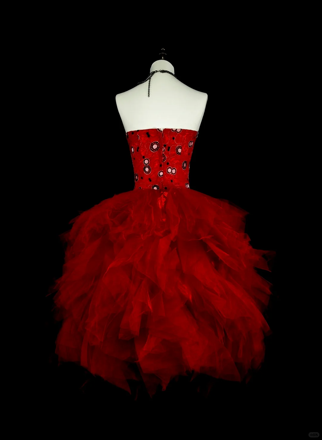 Elegant Red Satin Tulle A Line Short 6th Grade Homecoming Dress,Strapless Mini Birthday Dress D4044