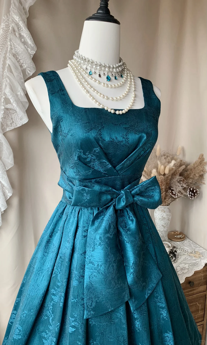 Vintage Peacock Blue Satin Print Floral Short Graduation Homecoming Dress,Spaghetti Straps A Line Birthday Outfits D3182