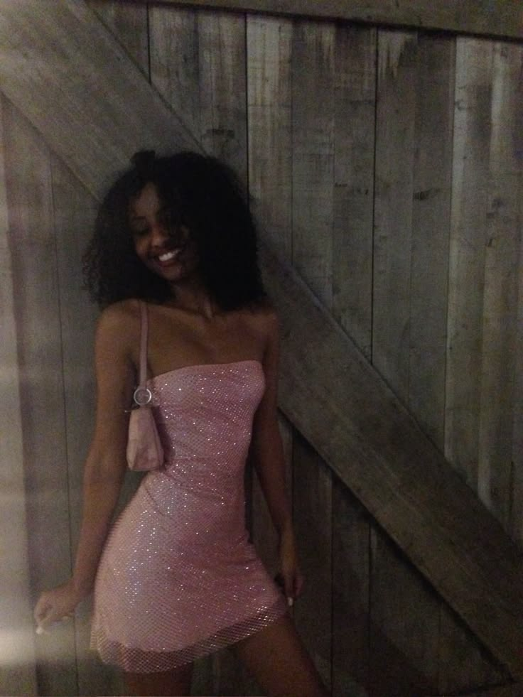 Shiny Strapless Pink Satin Sequin Short Homecoming Dress Birthday Dress D4538