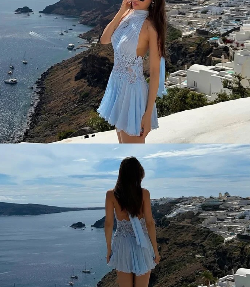 Sexy Spaghetti Straps Satin Sheath Cocktail Dress,White Backless Mini Homecoming Dress D3871