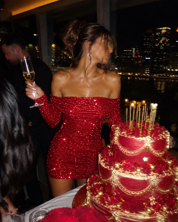 Sparkly Off The Shoulder Red Sequin Sheath Short Graduation Homecoming Dress Cocktail Dress D4696