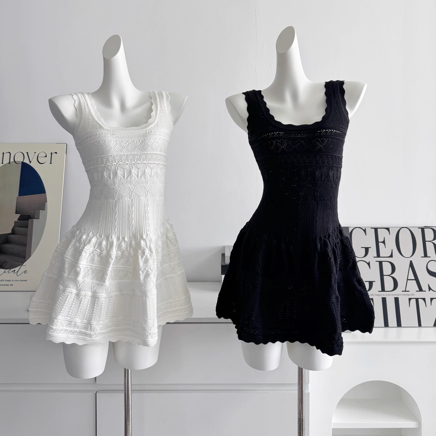 Classic Black A Line Short Birthday Dress Holiday Dress S221