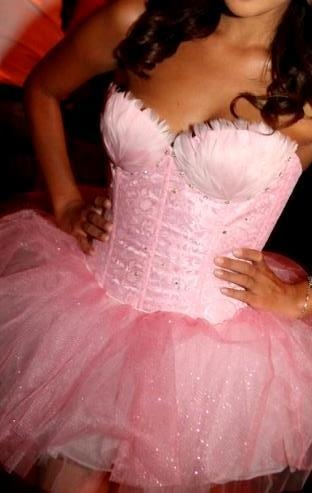 Classy Strapless Tulle Sequin Short Party Dress Pink Short Graduation Homecoming Dress D4557