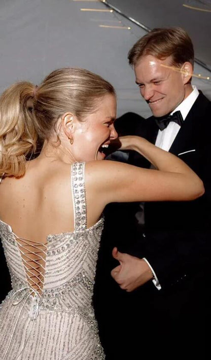 Glitter Champagne Tulle Beaded Birthday Outfits Short Sheath Homecoming Dress Cocktail Dress S379