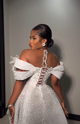 Vintage Pearls Beaded Floral Short Cocktail Dress Birthday Dress White Off The Shoulder Homecoming Dress S688