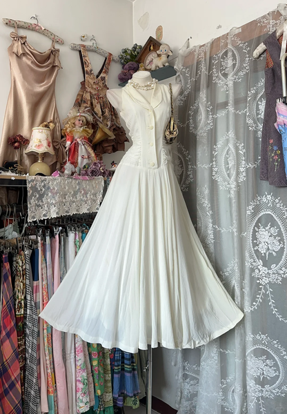 Elegant Off White Sleeveless Satin Chiffon Mermaid Long Party Dress Prom Dress D2882
