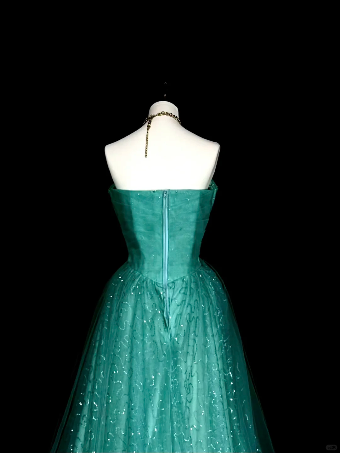 Vintage Sweetheart Neck Green Tulle Sequin Beaded Long Party Dress Evening Dress D5372