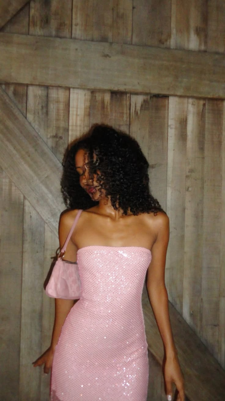 Shiny Strapless Pink Satin Sequin Short Homecoming Dress Birthday Dress D4538