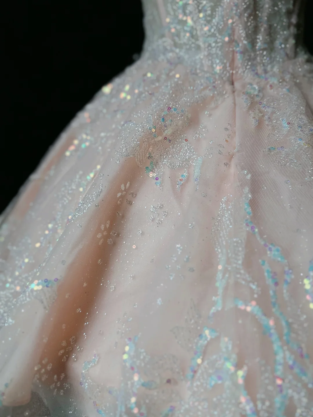 Glitter Pink Spaghetti Straps Tulle Sequin A Line Short Homecoming Dress Mini Party Dress D3252