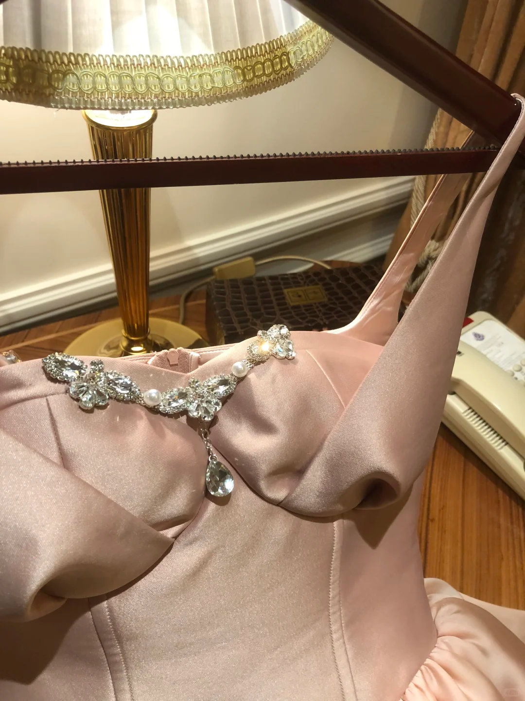 Pretty Pink Satin Beaded Layered A Line Short 16th Birthday Outfits Formal Homecoming Dress D241