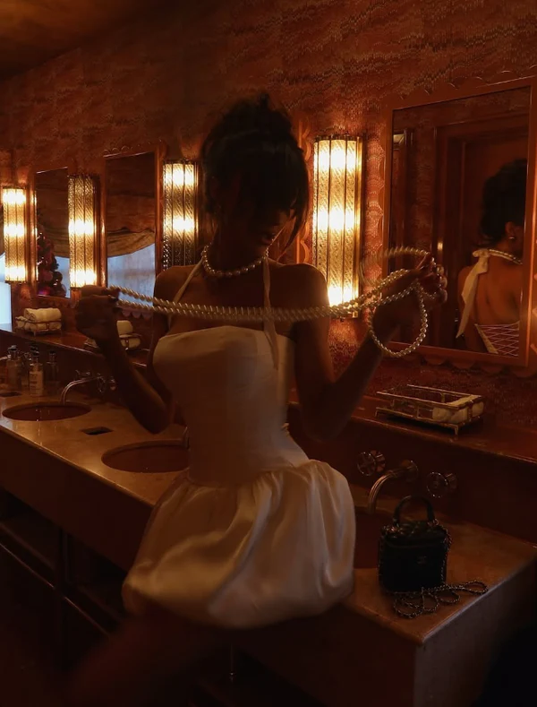 White Halter Satin A Line Short Birthday Party Dress Pretty Homecoming Dress S499