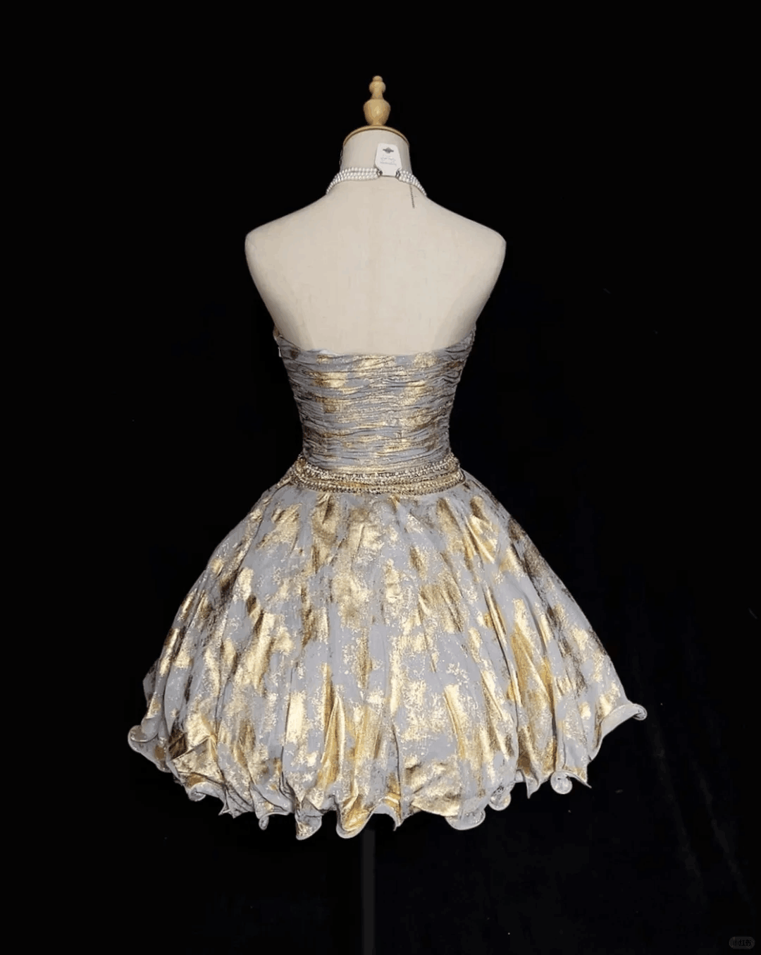 Unique Strapless Tulle Sequin Beaded A Line Short Homecoming Dress Birthday Outfits D3379