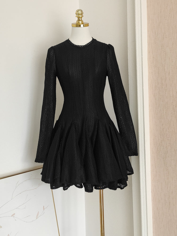 Sexy A line Scoop Neckline Black Holiday Dress Travel Vacation Dresses Short Birthday Dress SD1255