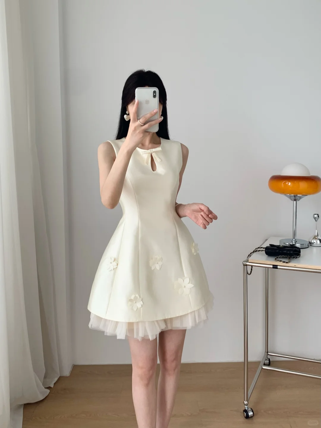 Cute Off White Satin Tulle Appliques A Line Short 16th Birthday Outfits Formal Graduation Homecoming Dress D2793