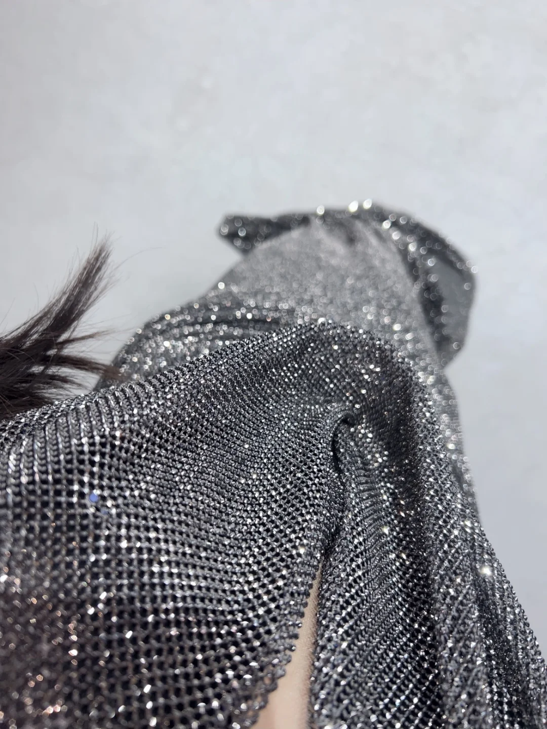 Shiny Black Sequin Pleated Mermaid Long Party Dress Halter Long Prom Gown D5088