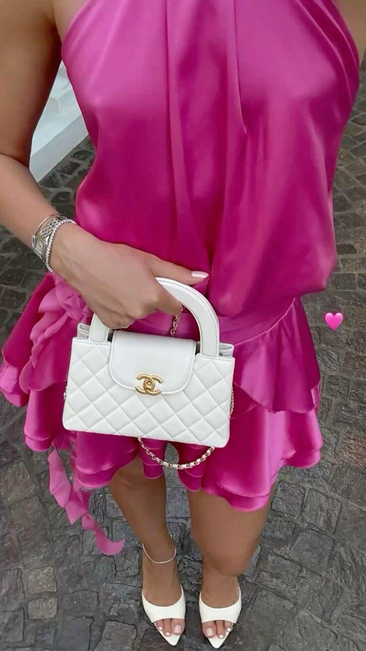 Elegant Hot Pink Satin A Line Short Graduation Homecoming Dress,Strapless Short Party Dress D3889