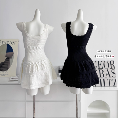 Classic Black A Line Short Birthday Dress Holiday Dress S221