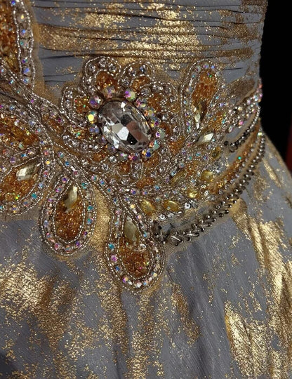 Unique Strapless Tulle Sequin Beaded A Line Short Homecoming Dress Birthday Outfits D3379