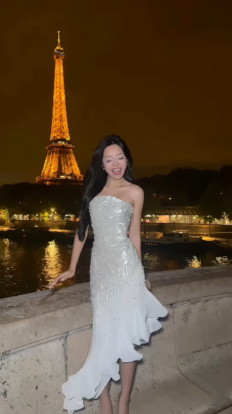 Charming Strapless White Chiffon Silver Sequin Mermaid Long Evening Dress Prom Dress D5303