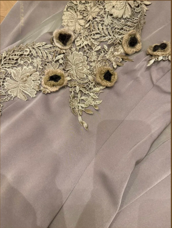 Vintage V Neck Satin Lace Appliques Mermaid Party Dress Evening Gown Long Wedding Guest Dress D2039