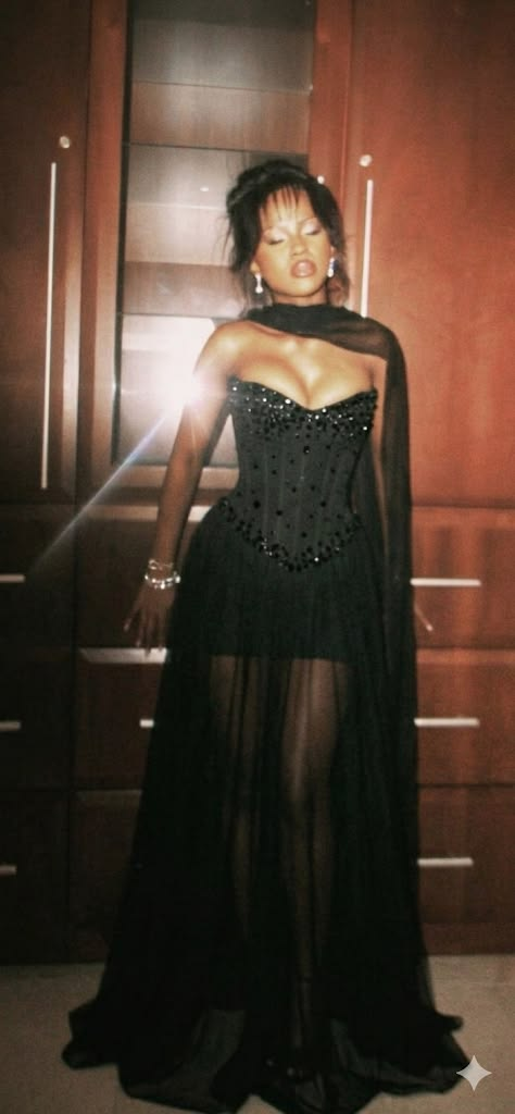 Sexy Black Strapless Chiffon Beaded Mermaid Long Prom Dress Party Gown D3506