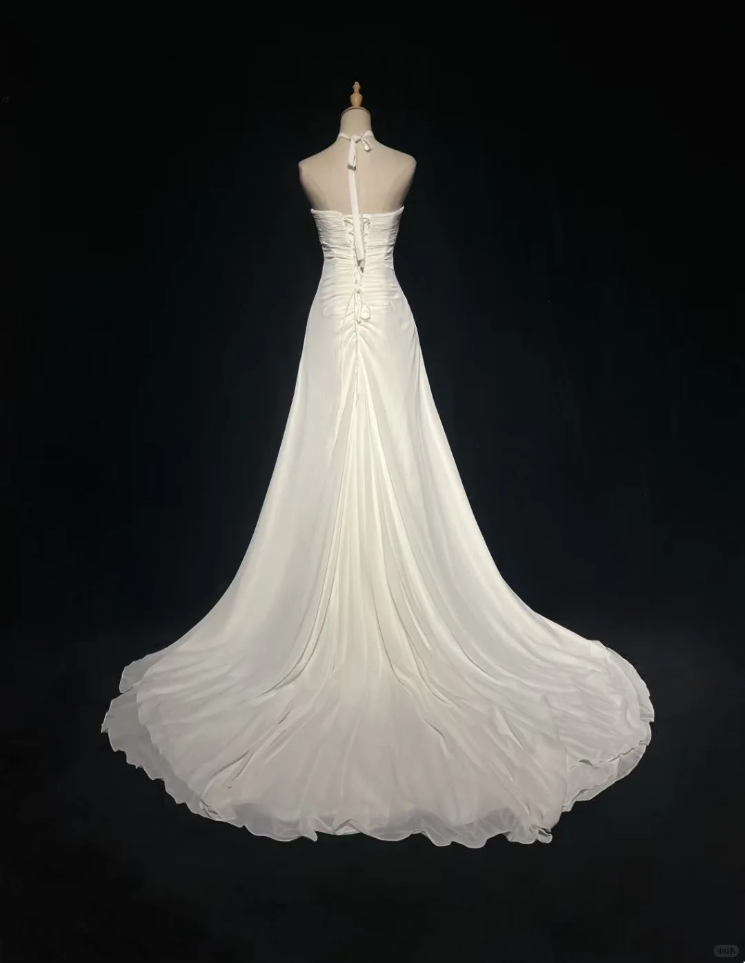 Classy White Strapless Chiffon Beaded Mermaid Long Party Dress Birthday Evening Gown D3121