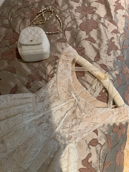 Vintage Lace Layered A Line Short 19th Birthday Outfits White Formal Graduation Homecoming Dress D408