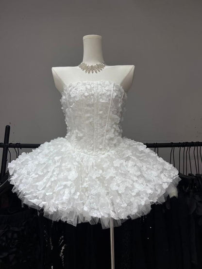 Pretty Light Mint Green Tulle Appliques A Line Short Homecoming Dress Birthday Outfit D4138
