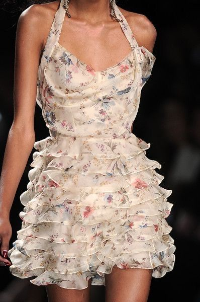 Pretty Halter Chiffon Print Floral Ruffles Short 9th Grade Homecoming Dress,White Mini Birthday Dress D3264