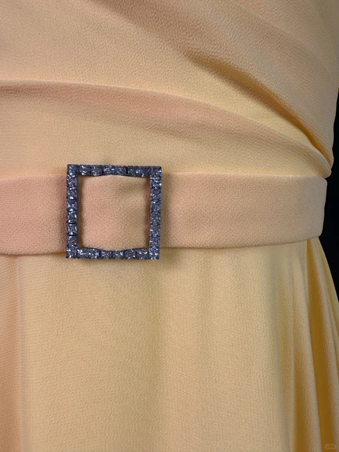 Cute Yellow Halter Chiffon Beaded  A Line Long Evening Dress Formal Evening Dress D2510