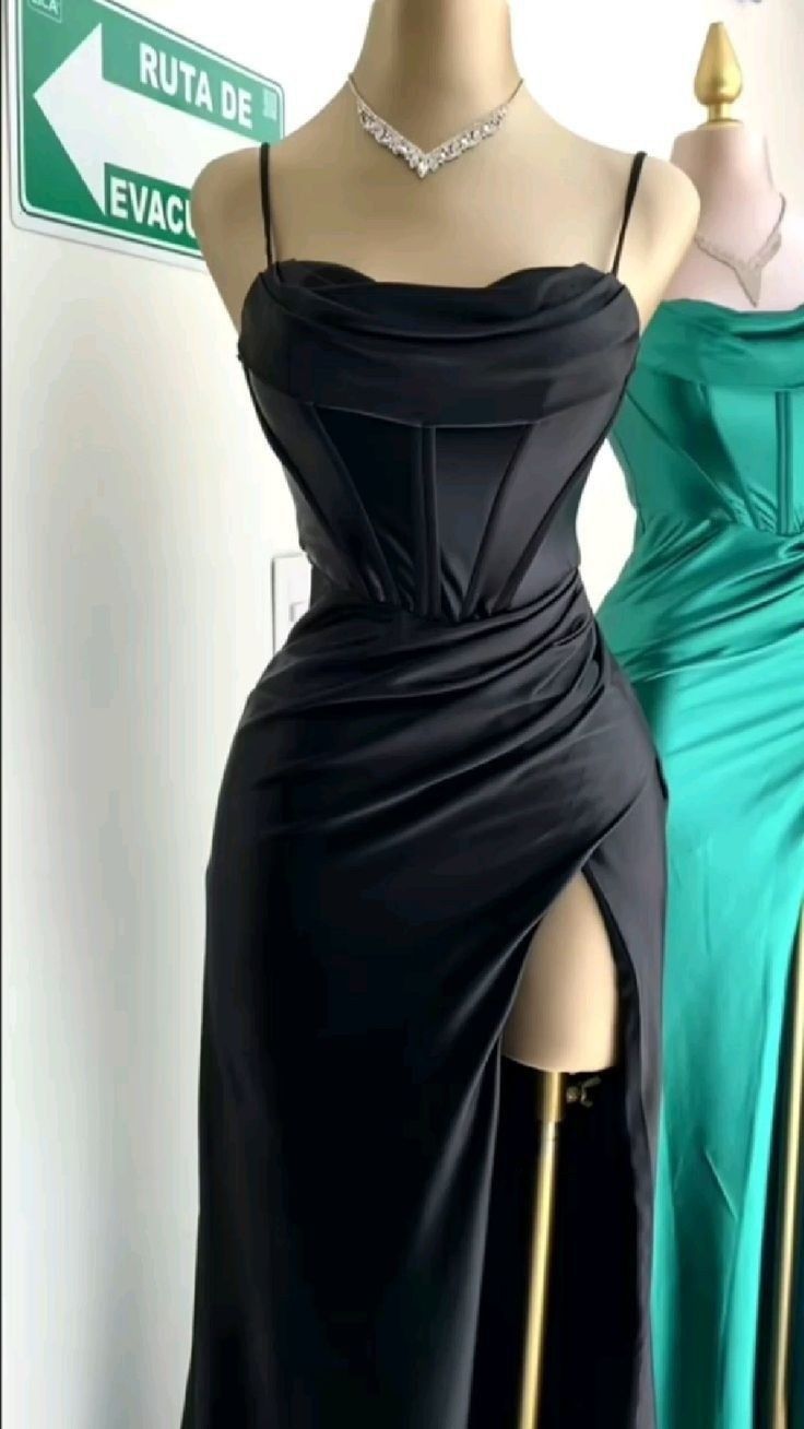 Sexy Mermaid Spaghetti Straps Olive Green Long Evening Dress Backless Prom Dresses SD1505