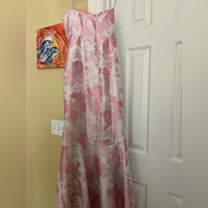 Elegant Sweetheart Sleeveless Mermaid Satin Long Evening Prom Dresses SD1584