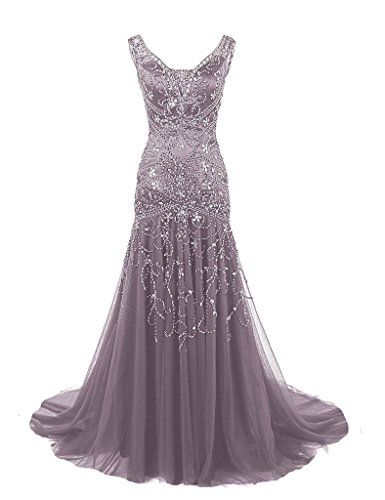 Sexy Mermaid Straps Sleeveless Floor Length Long Beads Evening Dress Prom Dresses SD1796