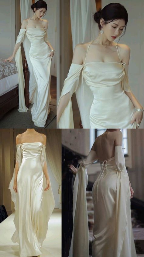 Mermaid Satin Off-Shoulder Ruched Floor Length Formal Dresses