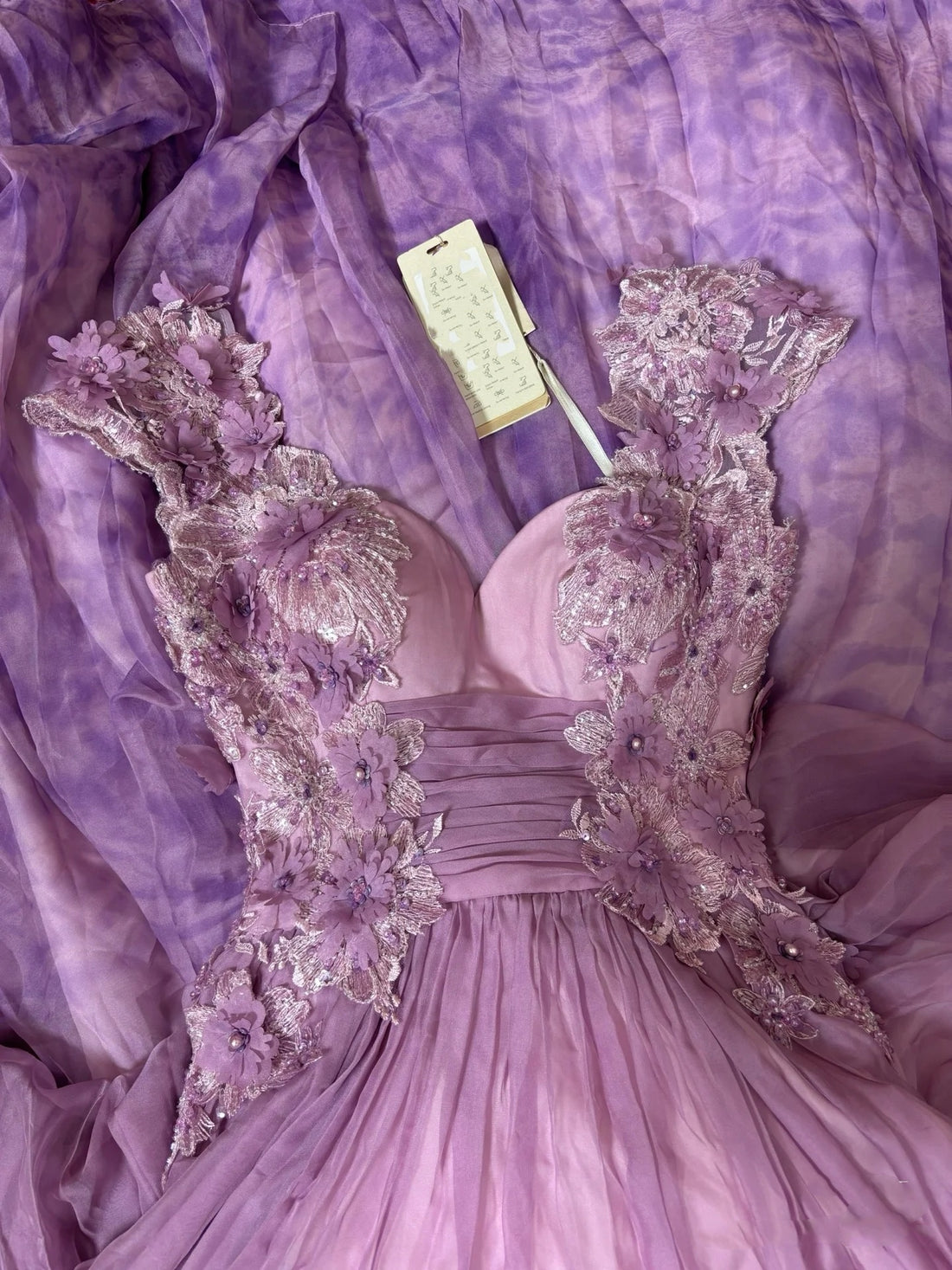 A-line Sweetheart Neck Cutout Dress With Slit Lilac main image 1