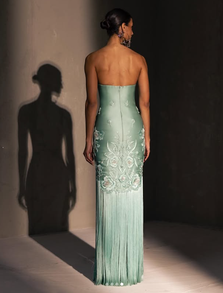 Fancy Mermaid Strapless Neckline Green Satin Long Prom Dress Evening D SweetDress Fancy Mermaid Strapless Neckline Green Satin Long Prom Dress Evening D SweetDress
