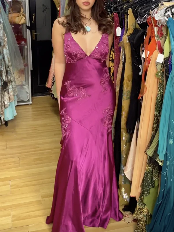 Sexy Green Sparkly Mermaid Long Evening Prom Dresses, Backless Spaghetti Straps Prom Dress, YD0264 main image 0