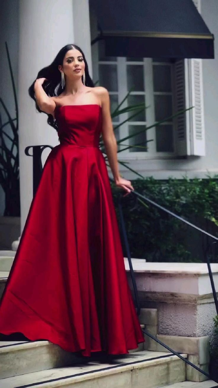 Sexy A Line Strapless Wine Red Prom Dresses Long Party Dress SD2277