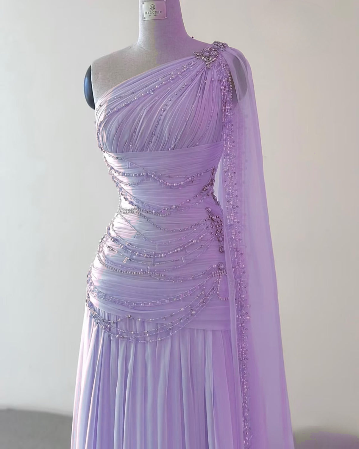 Gorgeous Straight Neck A-line Chiffon Pink Long Evening Prom Dress Online, OL141