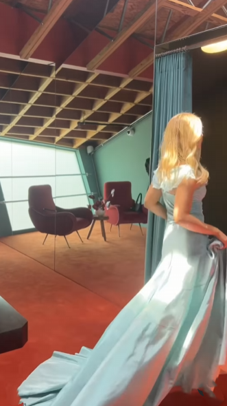 Classy Mermaid Off The Shoulder Light Sky Blue Evening Dress Prom Dresses SD2387